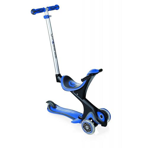 Globber Evo Comfort - Trottinette Enfant 5 En 1 - Bleu