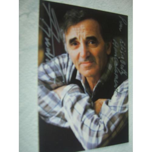 Charles Aznavour - Autographe