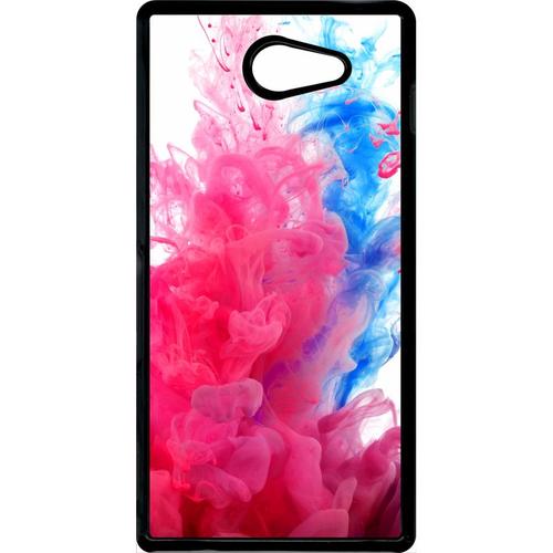 Coque Xperia M2 - Peinture - Noir