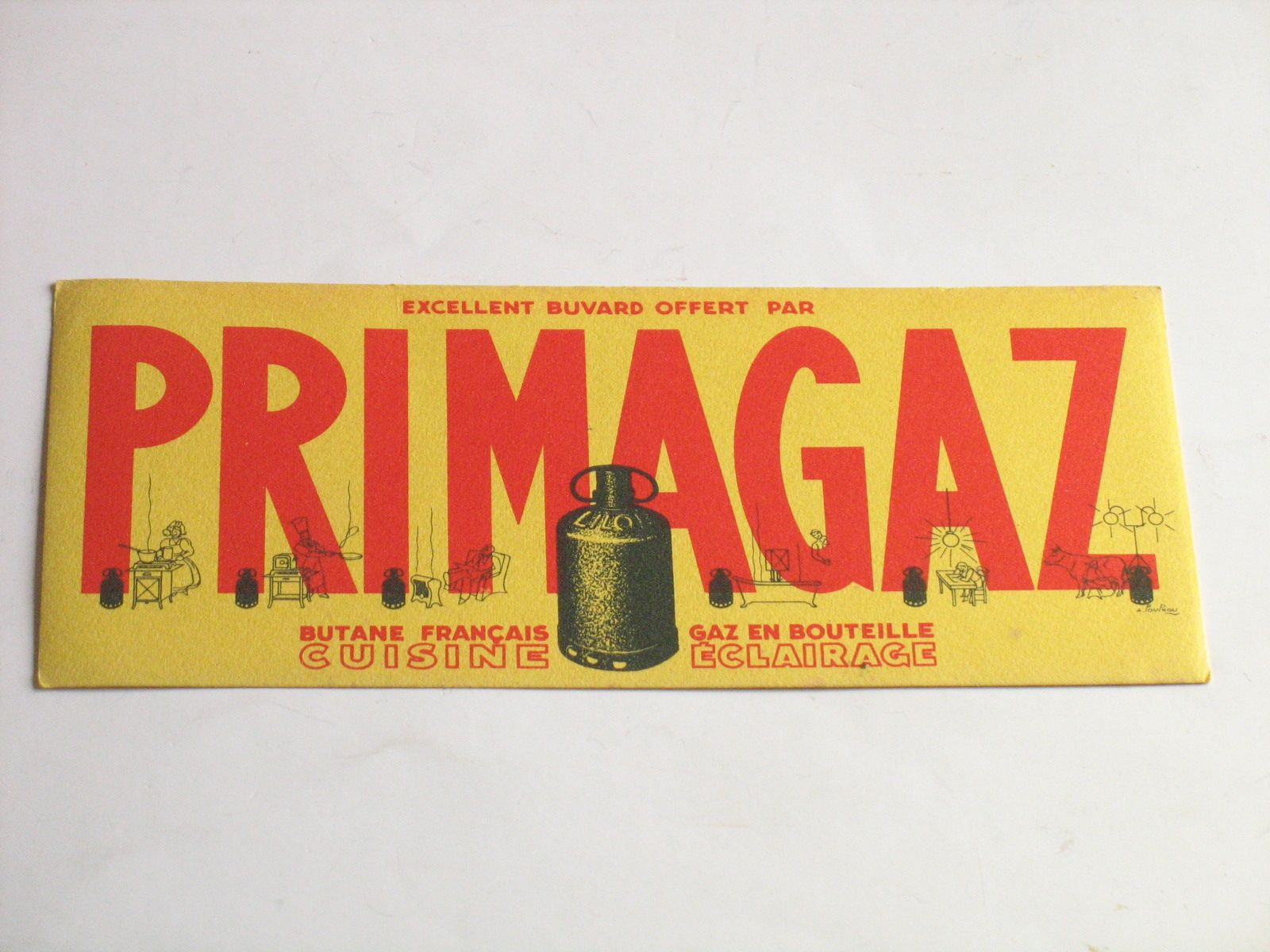 Primagaz Buvard Butane Français Gaz En Bouteille Éclairage