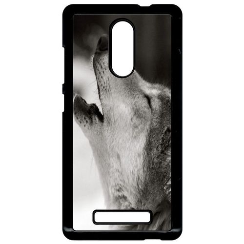 Coque Xiaomi Redmi Note 3 - Loup Hurlant - Noir