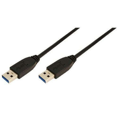 LogiLink - Câble USB - USB type A (M) pour USB type A (M) - USB 3.0 - 1 m - moulé - noir