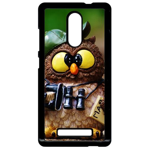 Coque Xiaomi Redmi Note 3 - Chouette - Noir