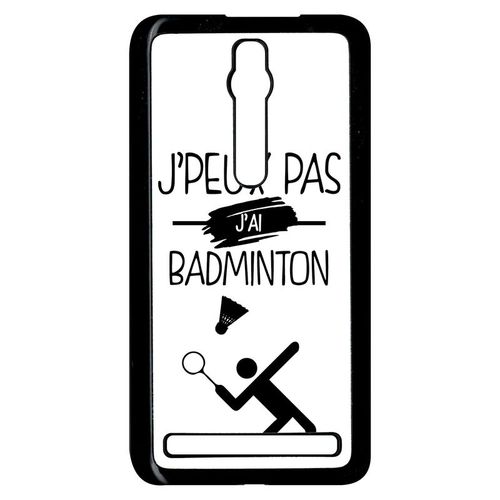Coque Asus Zenfone 2 Ze551ml - J Peux Pas J Ai Badminton 1 - Noir