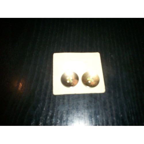 2 Boutons En Métal Doré À Coudre