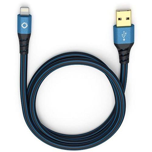 Oehlbach iPad/iPhone/iPod cable data/câble de charge [1x USB 2.0 prise mâle A - 1x Apple Dock-prise mâle Lightning] 3 m