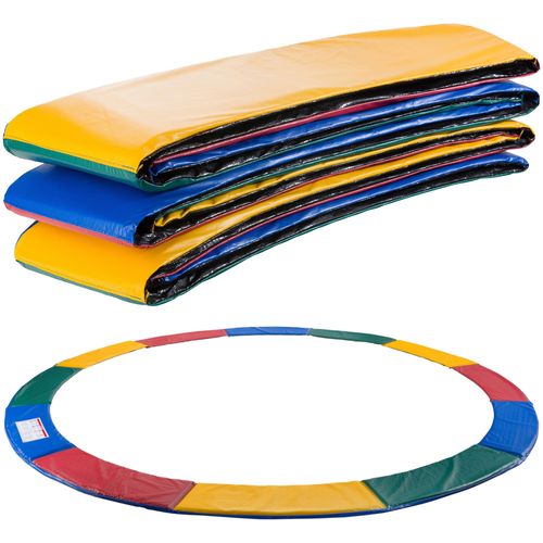 Arebos Protection De Ressort De Couverture De Bord De Trampoline | 457 Cm | Pvc Et Pe | Résistant À La Déchirure | 100% Résistant Aux Uv Multicolore