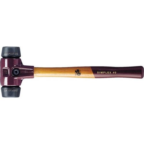 Massette Simplex, moyennement dur, têtes de frappe en mélange de caoutchouc, Ø de la tête : 60 mm