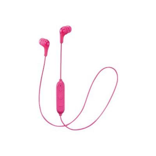 JVC HA-FX9BT Gumy - Écouteurs avec micro - intra-auriculaire - Bluetooth - sans fil - rose