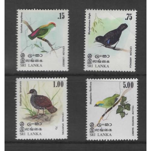 Sri Lanka, Timbres-Poste Y & T N° 527 À 530 Oiseaux, 1979