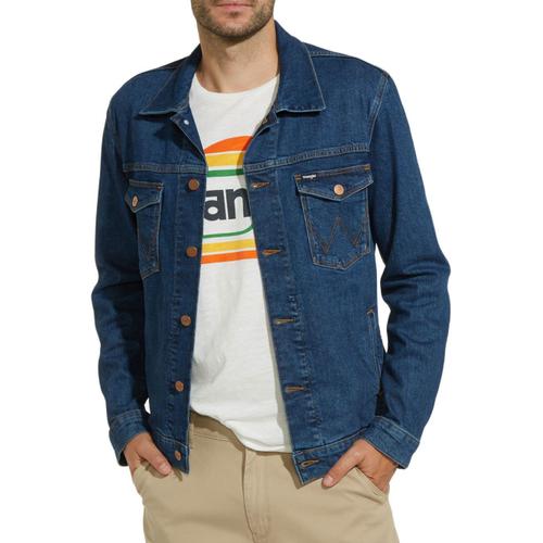 Blouson En Jeans Bleu Homme