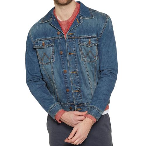 Blouson En Jeans Bleu Homme