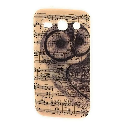 Coque Arriere Silicone Hiboux Chouette Partition Musique Pour Téléphone Samsung Galaxy Core Plus G350 (Gt-G3500 Sm-G350 G3502 ) Etui Case Hiboux En Silicone De Protection Contre Les Chocs Anti-Rayures