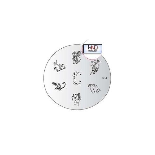 Plaque Konad M34 Officielle Pour Le Stamping Nail Art 