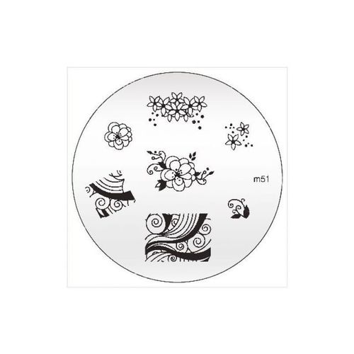 Plaque Konad M51 Officielle Pour Le Stamping Nail Art 
