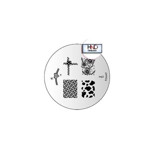 Plaque Konad M61 Officielle Pour Le Stamping Nail Art 