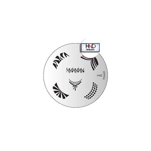 Plaque Konad M62 Officielle Pour Le Stamping Nail Art 