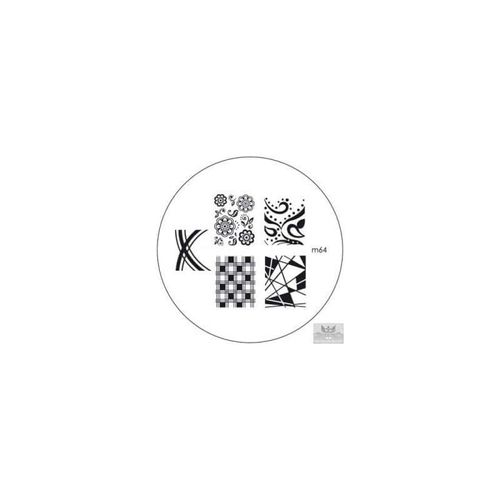 Plaque Konad M64 Officielle Pour Le Stamping Nail Art 