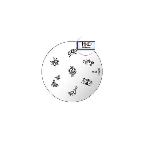 Plaque Konad M68 Officielle Pour Le Stamping Nail Art 
