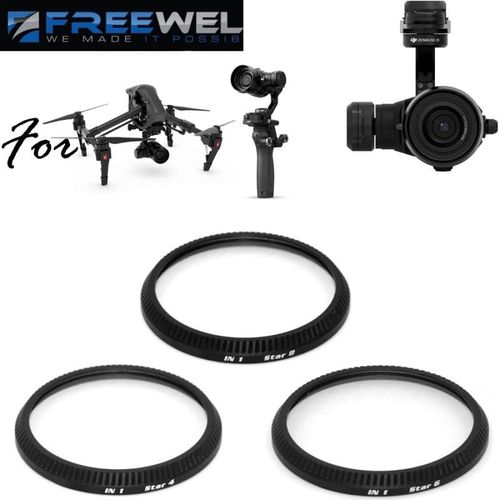 Pack Filtre Étoile Pour Caméra Zenmuse X5 / X5r Dji Osmo Pro Et Inspire 2 Professionnel-Freewell
