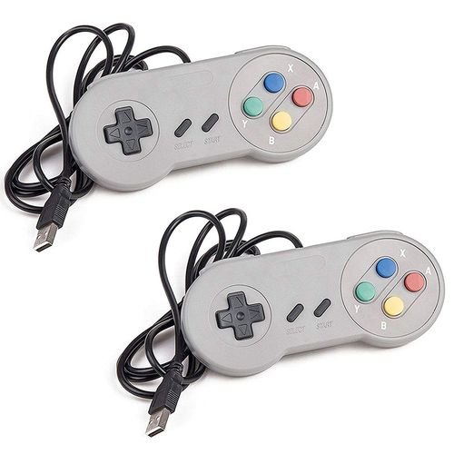 2x Manette Super Nintendo Snes Pad Joystick - Usb Pour Pc