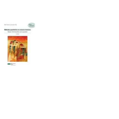 Méthodes Quantitatives En Sciences Humaines, 3e Édition