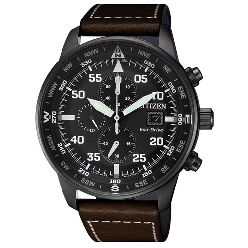 Citizen Montre Marron Chronographe Hommes Ca0695-17e
