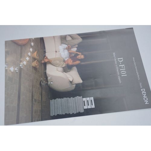 Dépliant Denon D-F101 Mini Chaîne À Élément Séparés Dra-F101 / Dcd-F101 / Drr-F101 ... (S023)