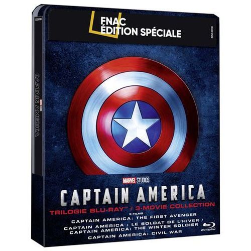 Captain America La Trilogie Steelbook Exclusivité Fnac Blu-Ray