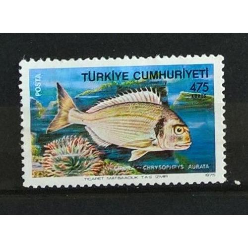 Turquie, Timbre-Poste Y & T N° 2142 Poisson, 1975