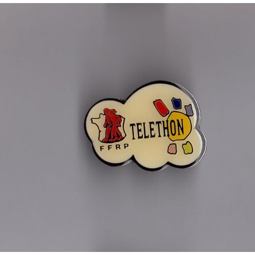 Pin's Téléthon / Ffrp Fédération Française De La Randonnée Pédestre (Époxy)