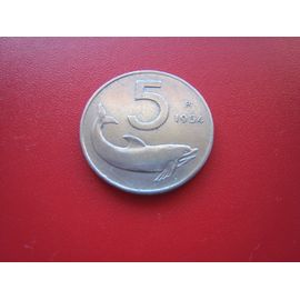 Pièce De Monnaie 5 Lires - Italie - 1954