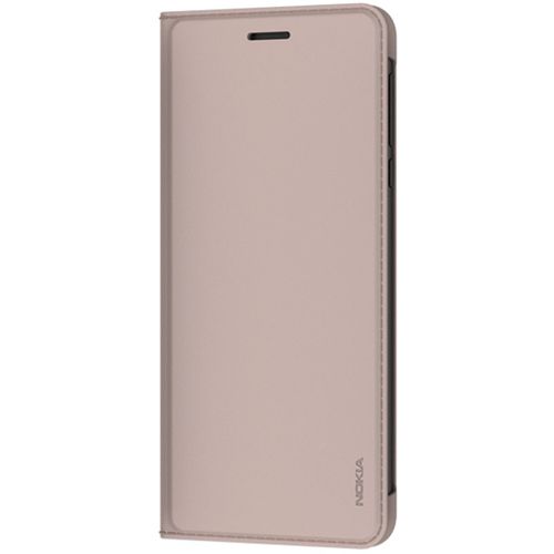 Nokia 3.1 Etui À Rabat Cream