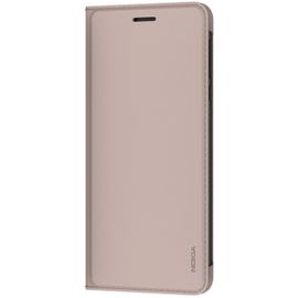 Nokia 3.1 Etui À Rabat Cream