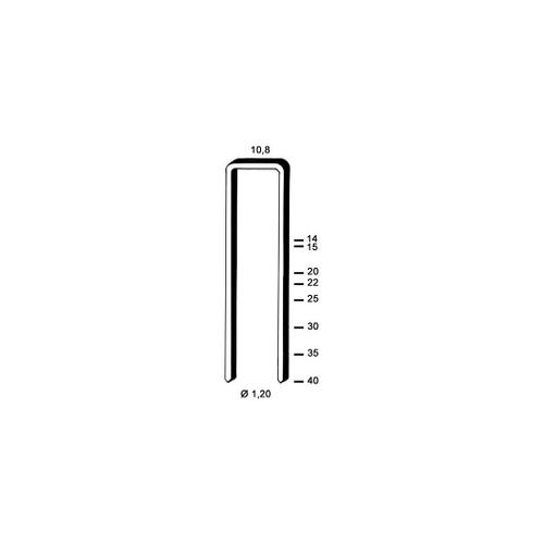 5 000 agrafes galvanisées résinées GB-30 - 10,8 x 30 x D. 1,2 mm - 6GB301 - Alsafix