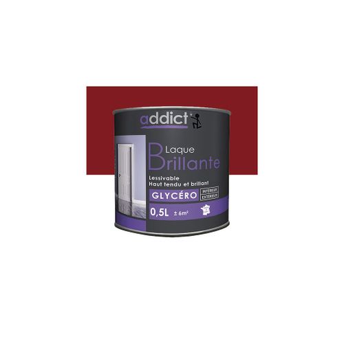 Peinture laque multicouche Brillante 0,5 L - Cerise - ADD111337 - Addict