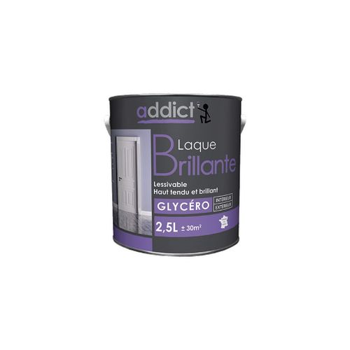 Peinture laque multicouche Brillante 2,5 L - Blanc - ADD111328 - Addict