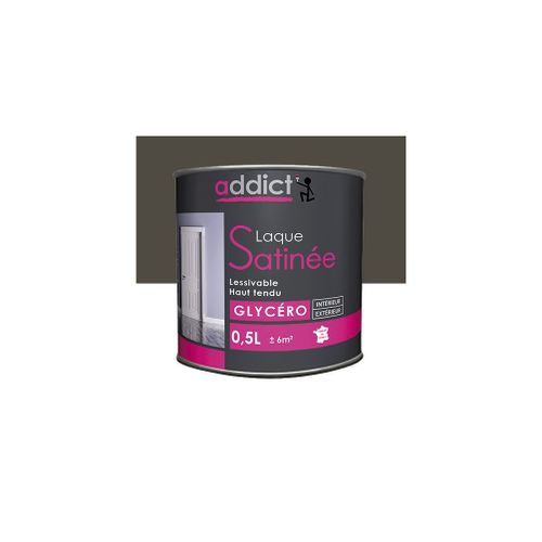 Peinture laque multicouche Satinée 0,5 L - Manganèse - ADD113315 - Addict