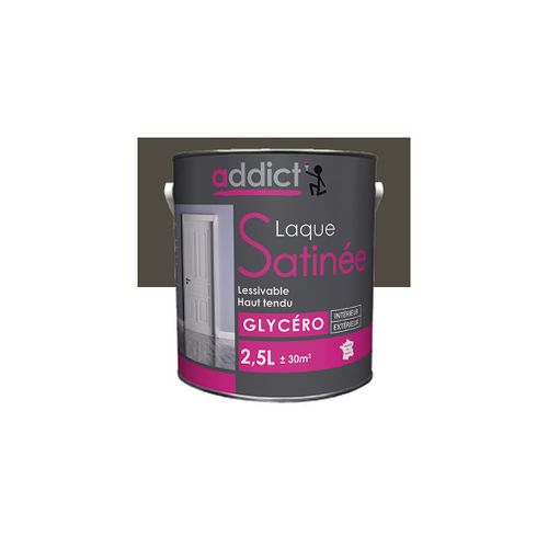 Peinture laque multicouche Satinée 2,5 L - Manganèse - ADD113316 - Addict