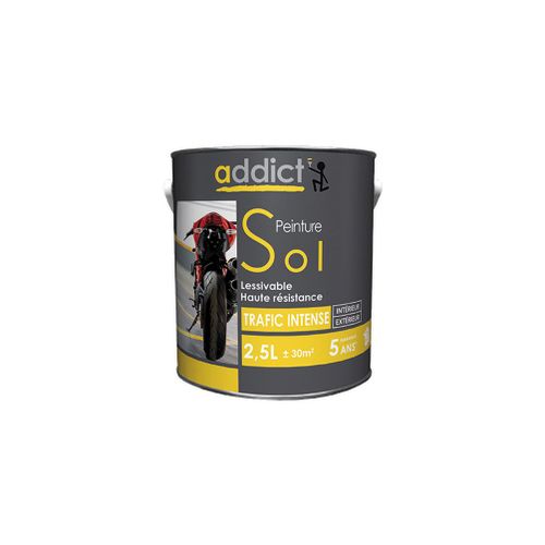 Peinture Semi-brillante pour le sol 2,5 L - Blanc - ADD111324 - Addict