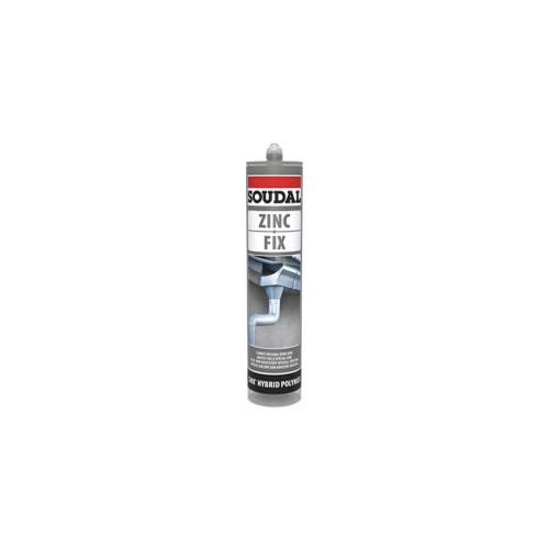 Mastic colle spécial zinc et toiture 290 ML Zinc fix Gris - 134631 - Soudal