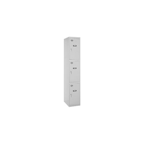 Armoire métallique à casiers 3 portes SIMONDOORS PRO MONOBLOCK - 1800 x 300 x 500 mm - Gris - 90333W1330 - Simonrack