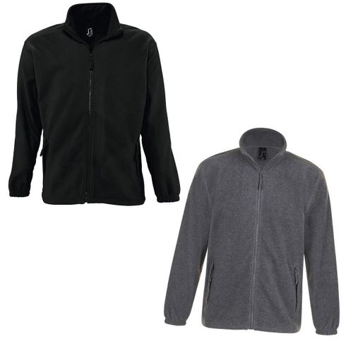 Lot 2 Gilets Polaires Zipp?S Homme - Noir Et Gris
