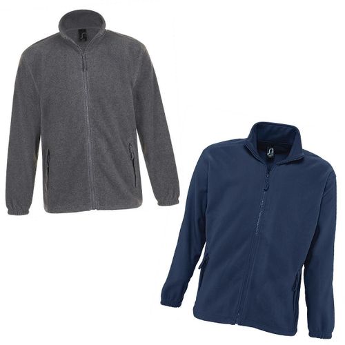 Lot 2 Gilets Polaires Zipp?S Homme - Gris Et Bleu Marine