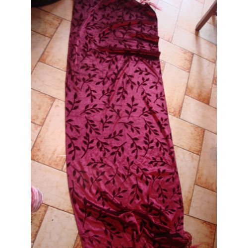 Echarpe, Etole, Large Velours Rouge, 1m67x54cm, Polyester