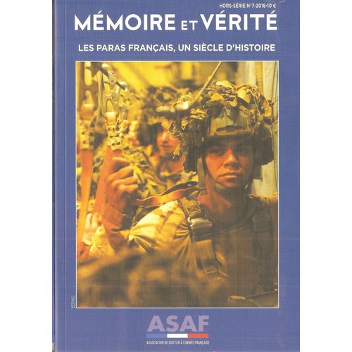 Parachutiste Français Un Siècle D'histoire Asaf H.S. N° 7