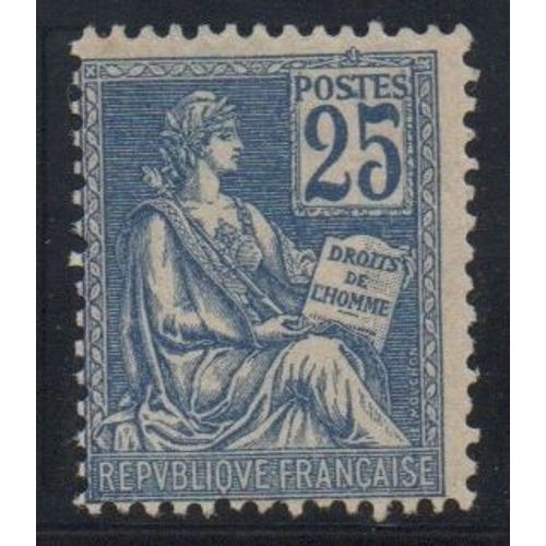 Timbre France 1900 Yvert Et Tellier N°114 Allegorie Type I Mouchon Neuf*