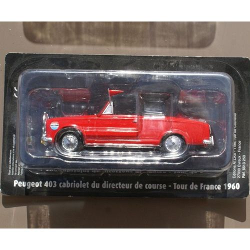 Atlas -1/43 - Tour De France 1960 - Peugeot 403 Cabriolet Direction De Course-Atlas
