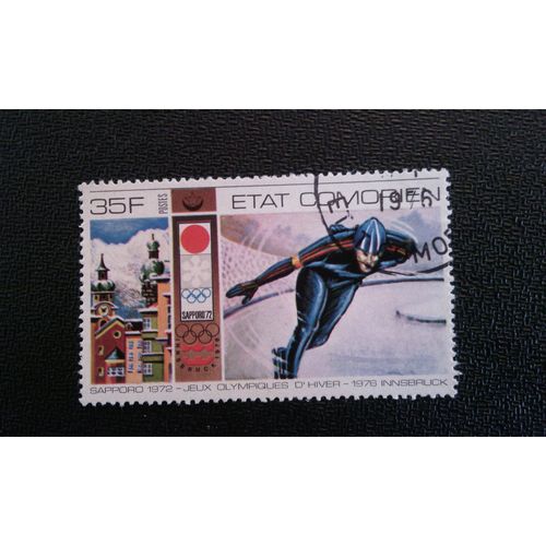 Timbre Comores Yt 140 Patinage De Vitesse 1976