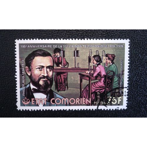 Timbre Comores Yt 142 Graham Bell 1976
